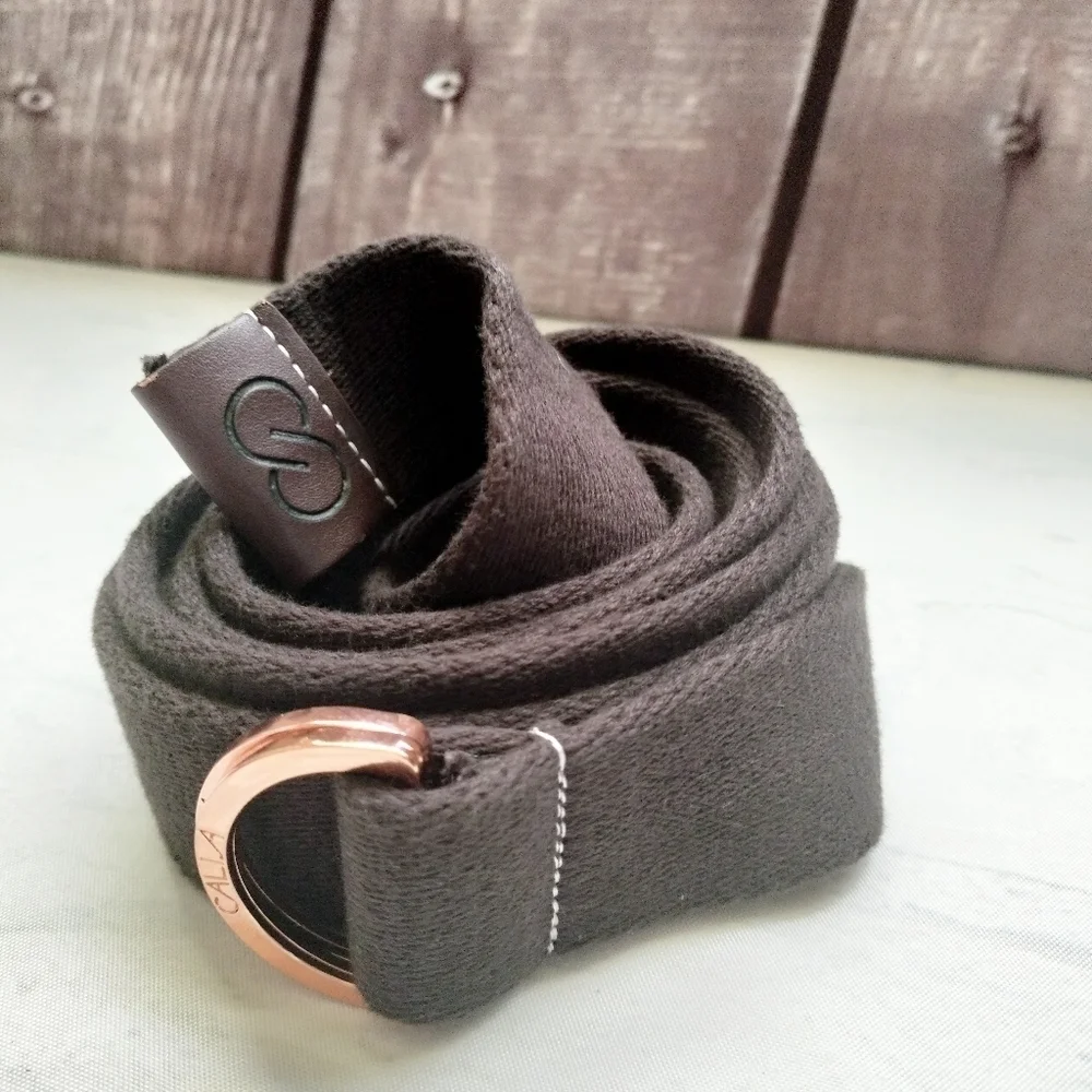 Women's Calia By Carrie Underwood Brown Nylon Brown Belt Brass D-ring Closure